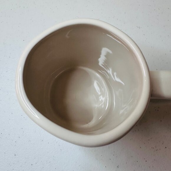 Rae Dunn "Mug Life" Ceramic Coffee Mug White Black Text elongated letters - Picture 5 of 8